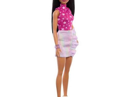 BARBIE FASHIONISTA DOLL 65TH ANNIVERSARY 215 STAR PRINT TOP on Sale