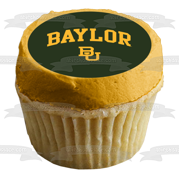 Baylor University Bears Logo NCAA College Sports Edible Cake Topper Image ABPID51007 Cheap