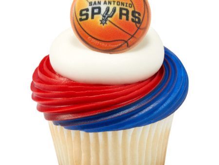 NBA San Antonio Spurs Team Basketball Cupcake Rings on Sale