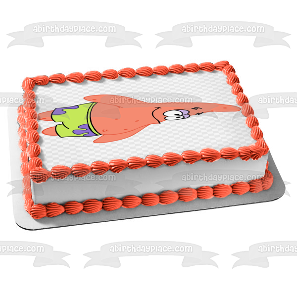 SpongeBob SquarePants Patrick Edible Cake Topper Image ABPID50994 Online Hot Sale