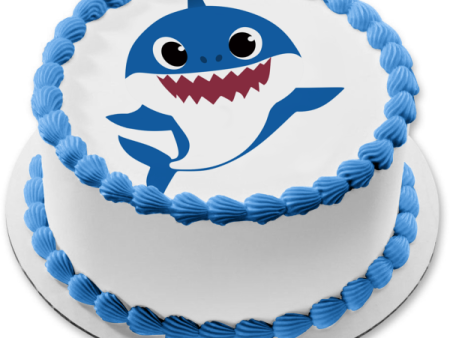 Baby Shark Blue Baby Shark Edible Cake Topper Image ABPID50977 For Discount