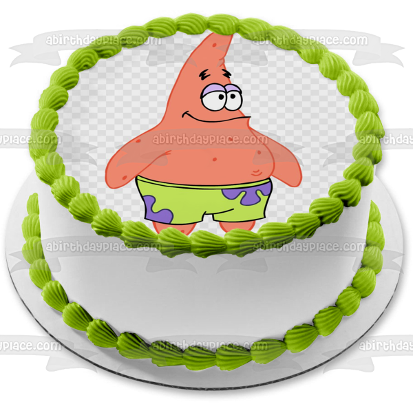 SpongeBob SquarePants Patrick Edible Cake Topper Image ABPID50994 Online Hot Sale